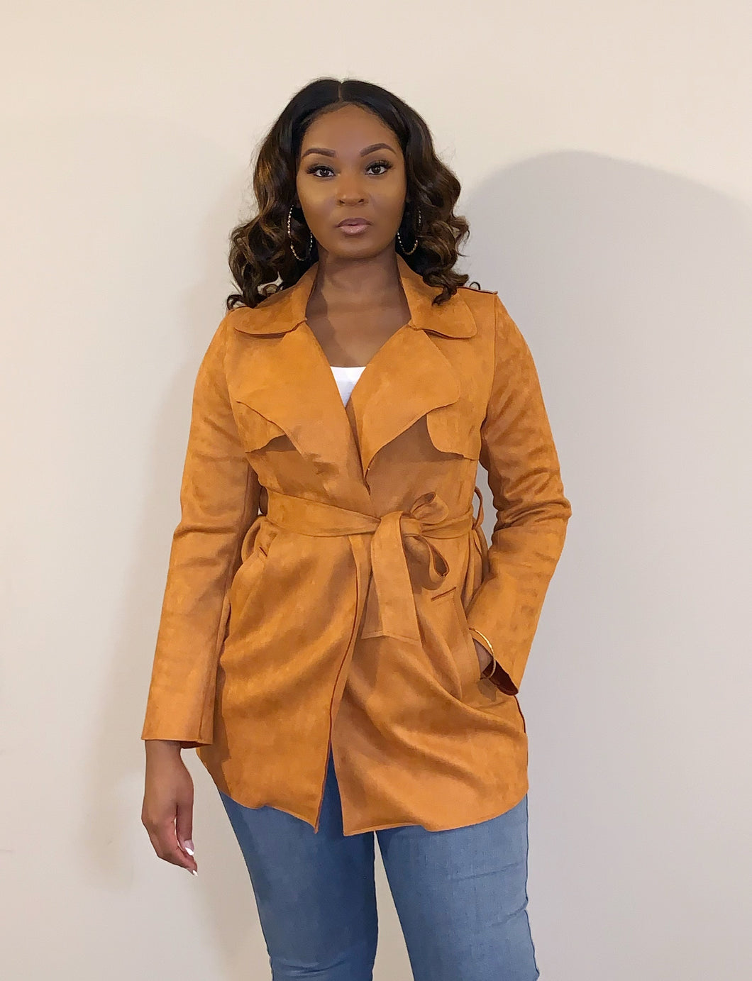 Rust Trench Coat