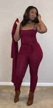 Load image into Gallery viewer, Jumpsuit Set (Wine)
